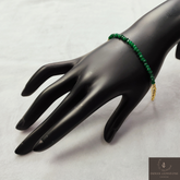 Emerald Bracelet, 925 Sterling Silver Bracelet, Handmade Bracelet, May Birthstone Bracelet, Natural Emerald Crystal Bracelet, Woman Gift